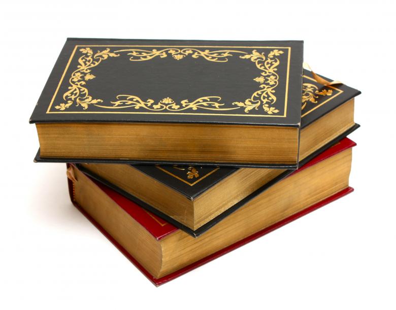 Free stock image of A stack of old books isolated on a white created by Benjamin Miller