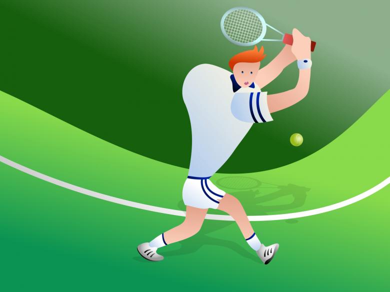 Free stock image of Tennis Clipart created by Prawny