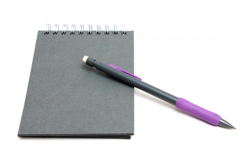Free stock image of Paper and a pencil isolated created by Benjamin Miller