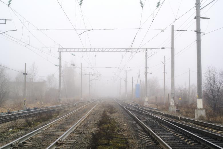 Free stock image of Rails into the mist created by Mikhail