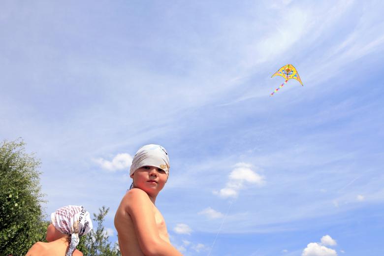 Free stock image of boy plays kite created by 2happy