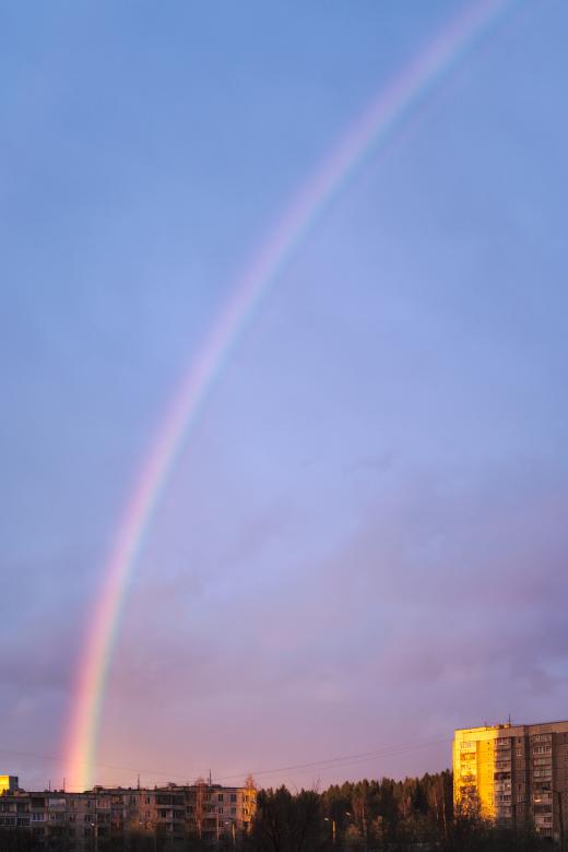 Free stock image of Evening rainbow created by Mikhail
