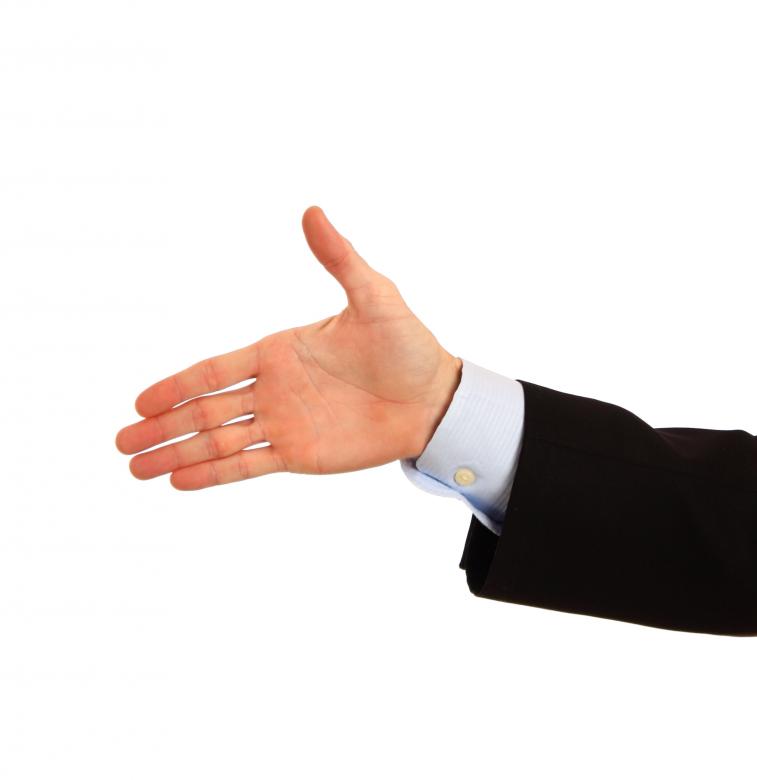 Free stock image of A hand being held out for a handshake created by Benjamin Miller
