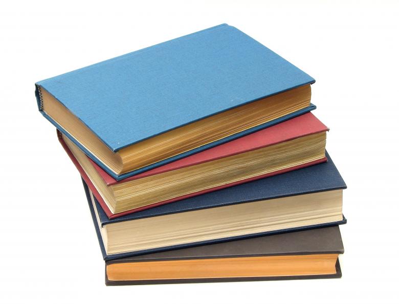 Free stock image of A stack of books isolated on a white created by Benjamin Miller