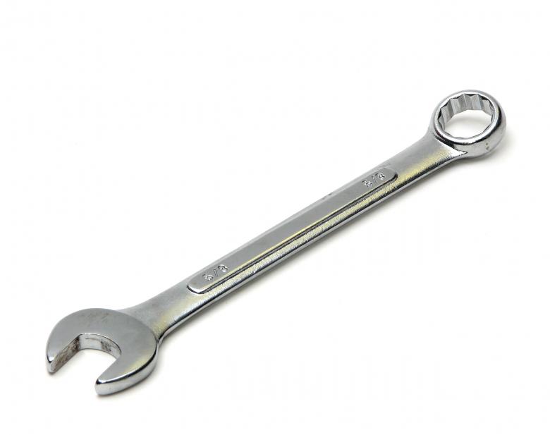 Free stock image of A wrench isolated on a white background created by Benjamin Miller