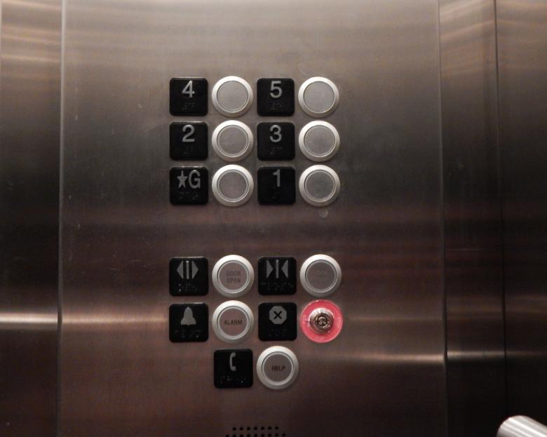 Free stock image of Stainless Steel Elevator Panel created by John C. Thomas