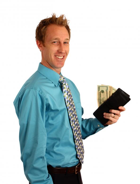 Free stock image of A businessman holding a wallet created by Benjamin Miller
