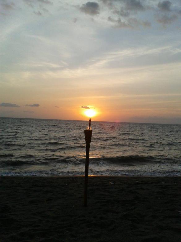 Free stock image of Candle at the beach created by desi christanty