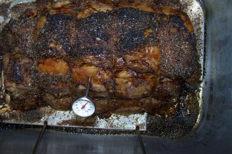 Free stock image of Prime Rib Roast with thermometer created by delicopsch56