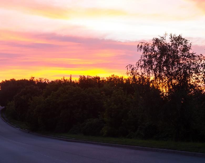 Free stock image of Sunset near the road created by Evgenij Kutyavin