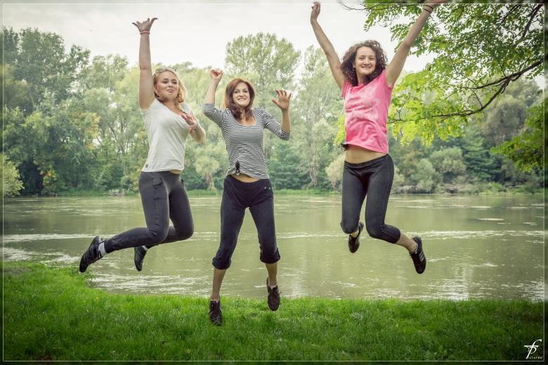 Free stock image of Jumping girls created by Frantisek Pech