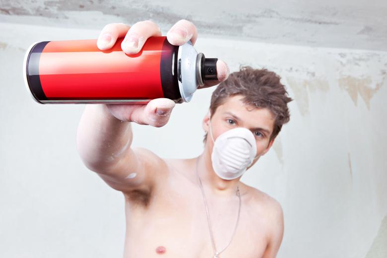 Free stock image of worker with red paint created by 2happy