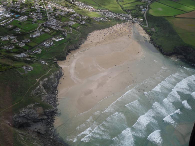 Free stock image of Cornish coast aerial view created by Mark Gleeson