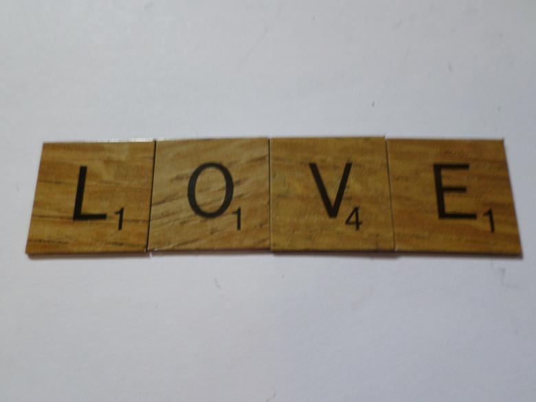 Free stock image of Love scrabble style tiles created by Mark Gleeson