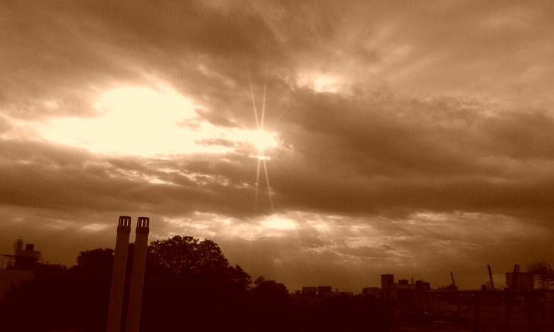 Free stock image of A cloudy evening created by sanjay kumar