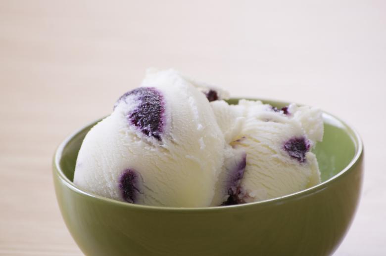 Free stock image of Blueberry Ice Cream created by Heather Elaine Kitchen