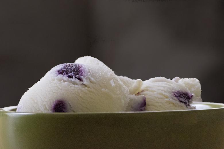 Free stock image of Blueberry Ice Cream created by Heather Elaine Kitchen