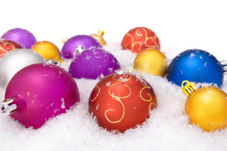 Free stock image of Colored Christmas Balls created by 2happy