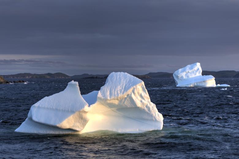 Free stock image of Icebergs in the Ocean created by Geoffrey Whiteway