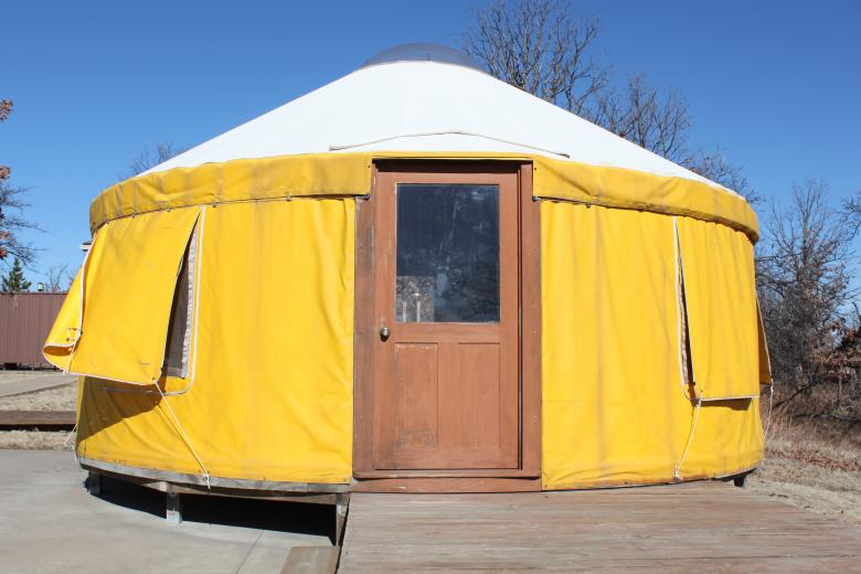 Free stock image of Yellow Tent created by Val Lawless