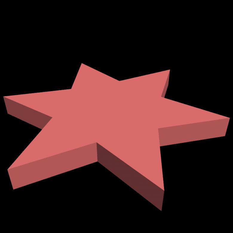 Free stock image of 3D star created by manoj saini