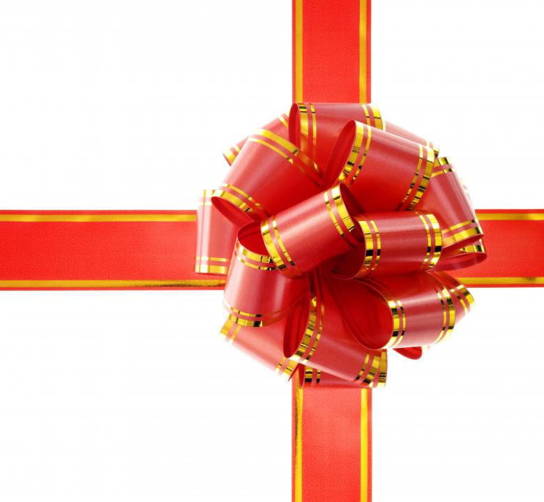 Free stock image of beautiful red bow created by 2happy