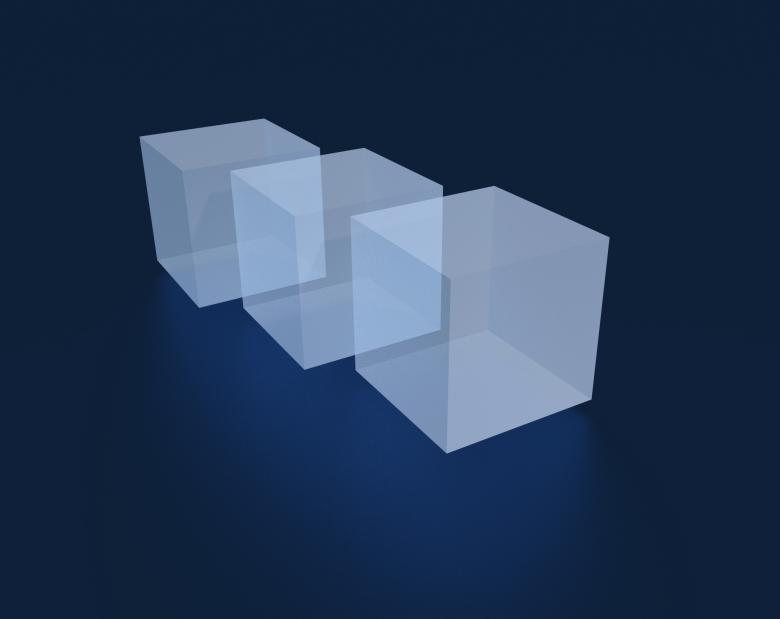 Free stock image of 3D rendered cubes created by Alen