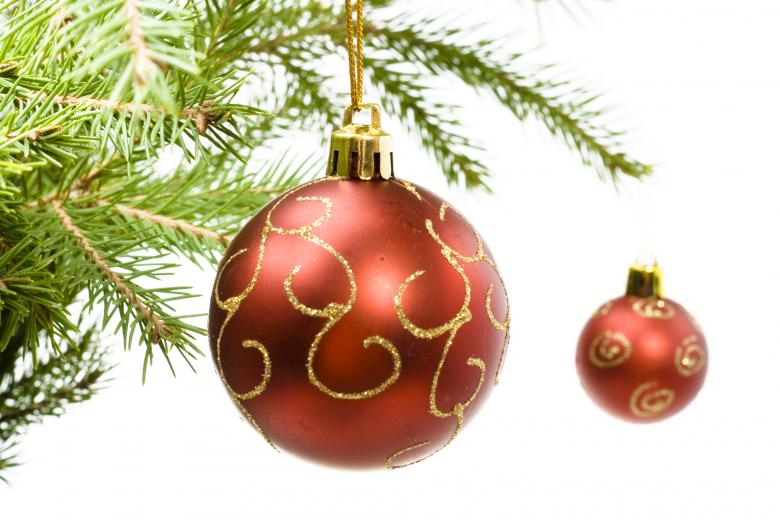 Free stock image of Christmas ball on branch created by 2happy