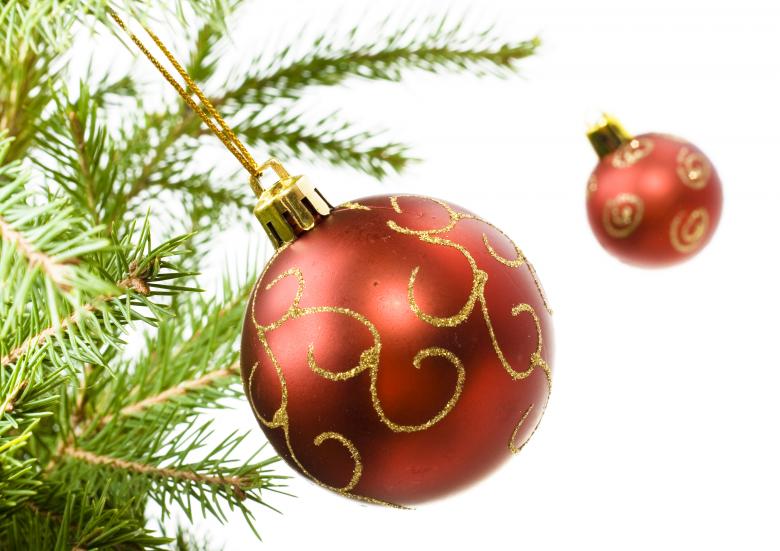 Free stock image of Christmas ball on branch created by 2happy