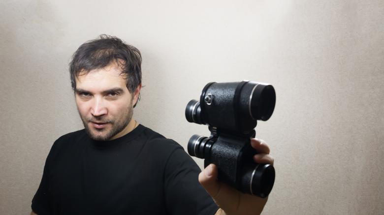 Free stock image of young man with binoculars created by Mudretsov Olexandr