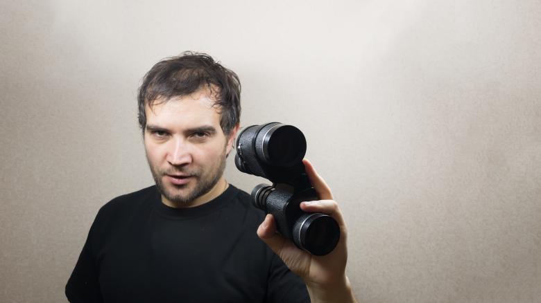 Free stock image of young man with binoculars created by Mudretsov Olexandr