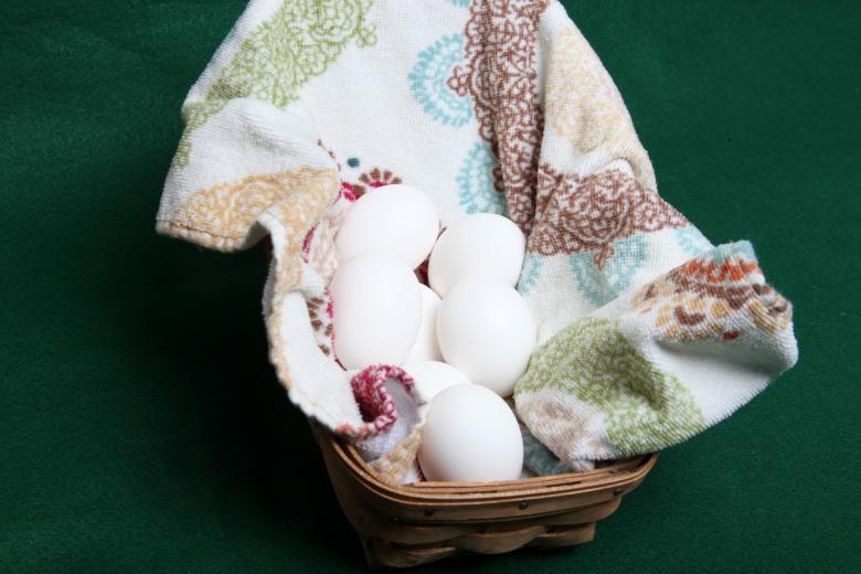 Free stock image of Eggs in a basket created by Jared Davidson