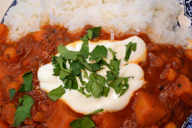 Free stock image of Stew with rice created by Tomas Adomaitis