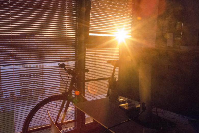 Free stock image of Bicycle and the sun setting created by Mili Vigerova
