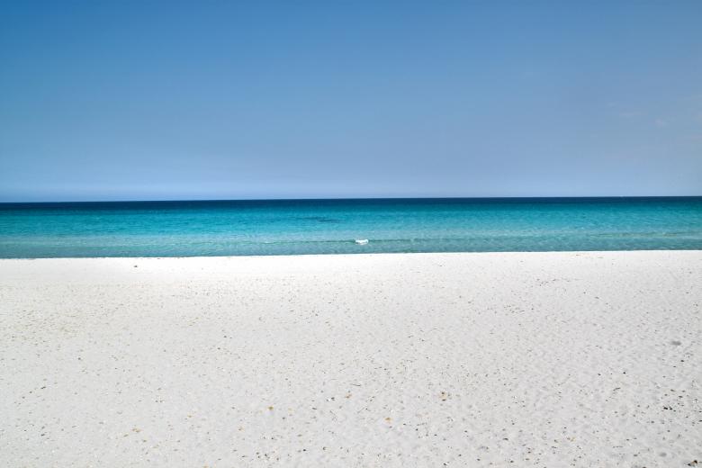 Free stock image of Sardinia sandy beach and blue sea created by Mili Vigerova