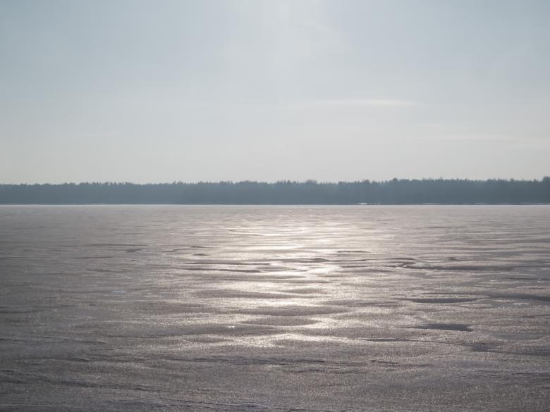 Free stock image of River covered with a thick layer of ice created by Janis Urtans