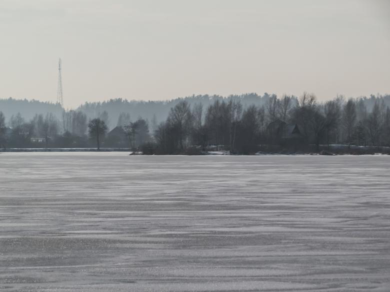 Free stock image of River covered with a thick layer of ice created by Janis Urtans