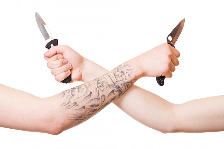 Free stock image of Arms with knives created by 2happy