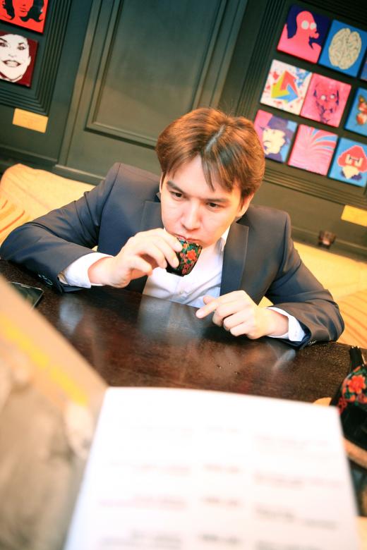 Free stock image of businessman drinking tea created by 2happy
