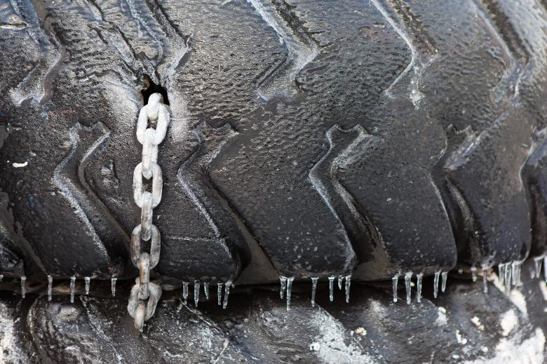 Free stock image of Old Tire with Chain created by Geoffrey Whiteway