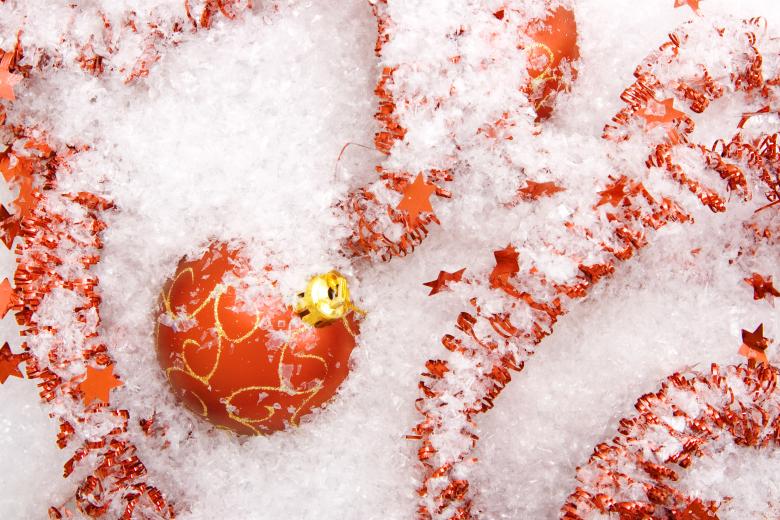 Free stock image of Red christmas ball ornament created by 2happy