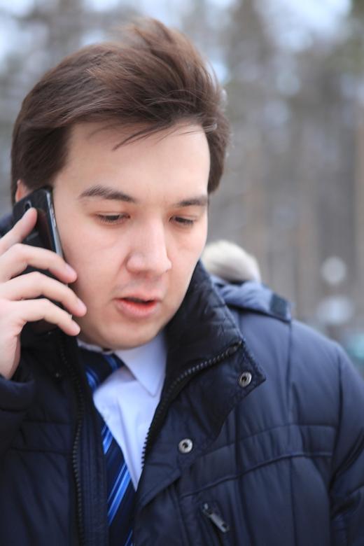 Free stock image of man using mobile phone created by 2happy