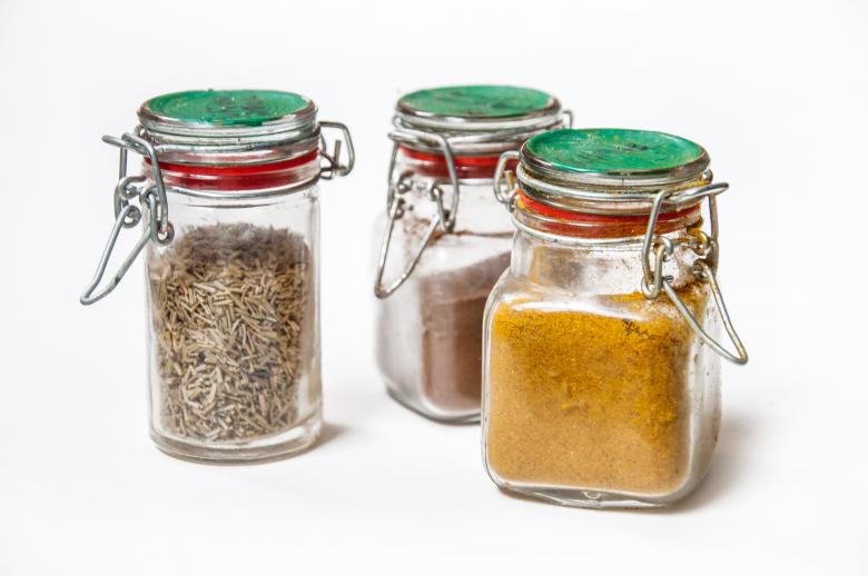 Free stock image of Spices and herbs in jars created by Luka