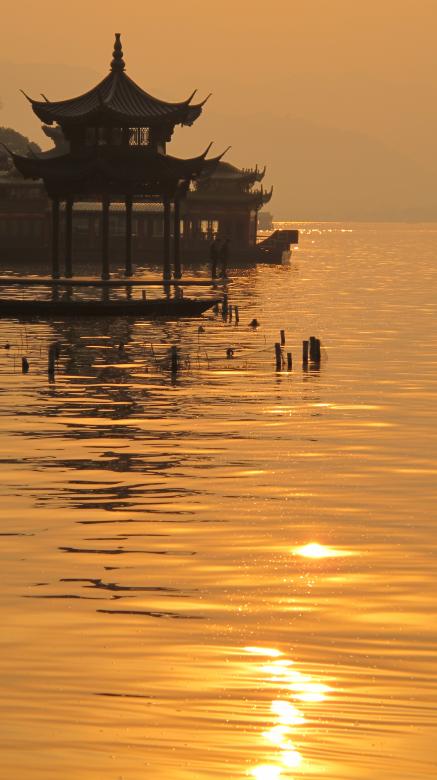 Free stock image of Pavilion on Water During Sunset created by Sriratana Sutasirisap