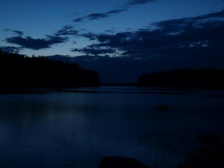 Free Stock Photo of Lake at night