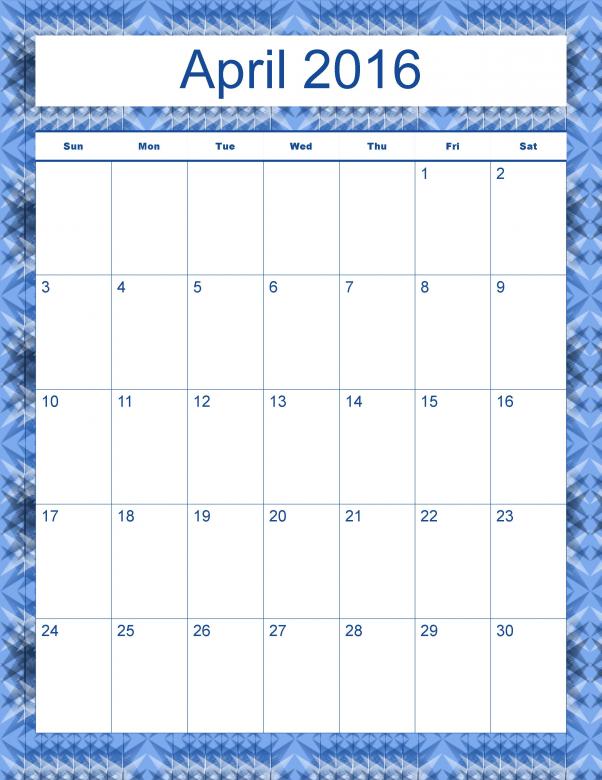Free stock image of Madison's Peak April 2016 Calendar created by Katrena Patterson