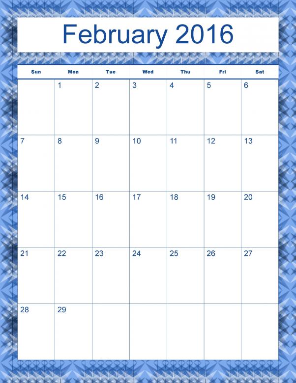 Free stock image of Madison's Peak February 2016 Calendar created by Katrena Patterson