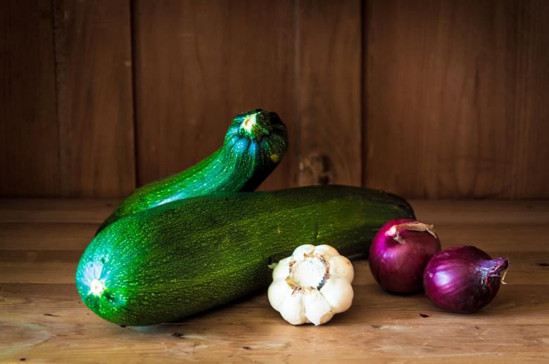 Free stock image of Courgette on wood background created by Luka