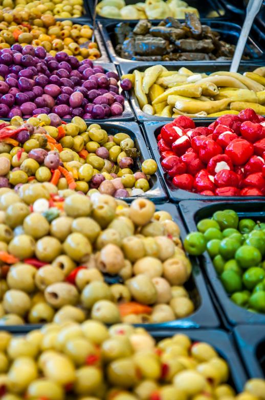 Free stock image of Different marinated olives in market created by Luka