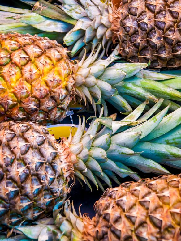 Free stock image of A lot of pineapple fruit background created by Luka